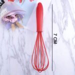 Manual Whisk Mixer – Silicone Cream Whisk, Rotary Egg Beater for Kitchen Baking - Fabric Detail by Nari Haat, India...