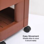 Plastic Serving Trolley Kitchen bar cart for bar, Living Room - Fabric Detail by Nari Haat, Indian ethnic wear, women...