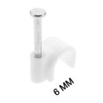 100 Pc 6MM Cable Clips for Securing Wires on Walls - Full Detail by Nari Haat, Indian ethnic wear, women clothing, de...