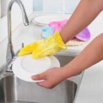 Fiber Reusable Multipurpose Dishwashing Gloves Household Kitchen ( 1 pc ) - Full Detail by Nari Haat, Indian ethnic w...