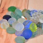 Glass Gem Stone, Flat Round Marbles Pebbles for Vase Fillers, Attractive pebbles for Aquarium Fish Tank. - Neckline D...
