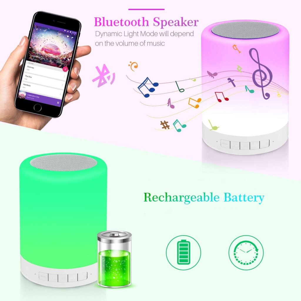 Wireless LED Touch Lamp Bluetooth Speaker