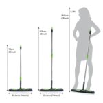 Multipurpose Wet and Dry Cleaning Microfiber Flat MOP Floor Cleaning Mop with , 360 Degree Rotating Head and Telescop...