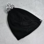 Men's and Women's Skull Slouchy Winter Woolen Knitted Black Inside Fur Beanie Cap. - Front View by Nari Haat, Indian ...