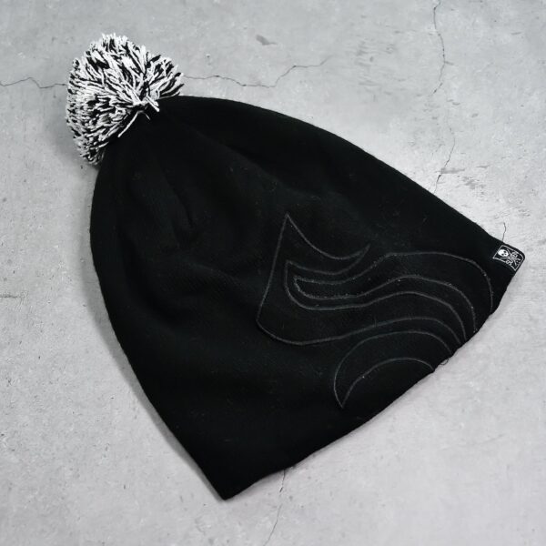 Men's and Women's Skull Slouchy Winter Woolen Knitted Black Inside Fur Beanie Cap. - Front View by Nari Haat, Indian ...