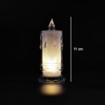 Big Flameless Melted Design Candles Set, Diwali (12 pcs) - Sleeve Design by Nari Haat, Indian ethnic wear, women clot...