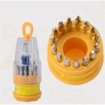 16-in-1 Screwdriver Set with 15 Magnetic Bits – Professional Driver Kit - Closeup Embroidery by Nari Haat, Indian e...