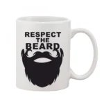 White Printed Ceramic Coffee Mug