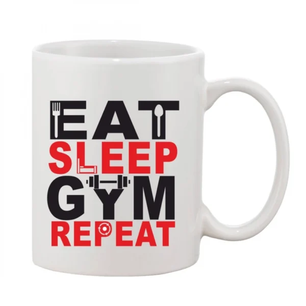 White 11oz Printed Ceramic Coffee Mug