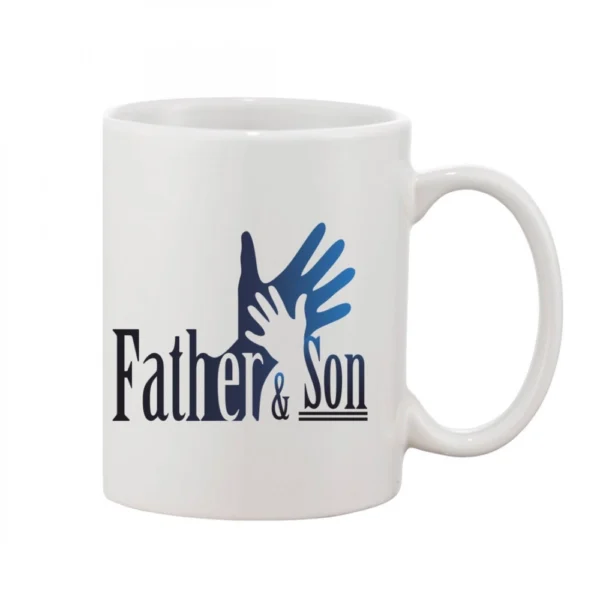 NariHaat 11oz white ceramic coffee mug with vibrant print