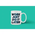 Generic Printed Ceramic Coffee Mug - 1 Pieces, White, 11oz - Image 2