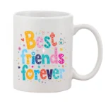 White Printed Ceramic Coffee Mug