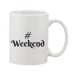 White 11oz Printed Ceramic Coffee Mug