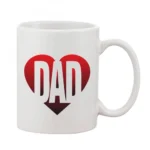 White 11oz Printed Ceramic Coffee Mug