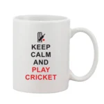 White Printed Ceramic Coffee Mug 11oz