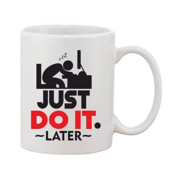 Premium 11oz white ceramic coffee mug with vibrant print