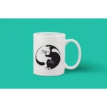 Generic Printed Ceramic Coffee Mug - 1 Pieces, White, 11oz - Image 2