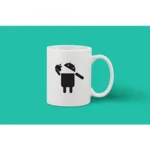 Generic Printed Ceramic Coffee Mug - 1 Pieces, White, 11oz - Image 2