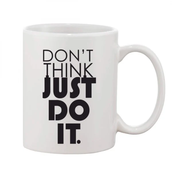 White 11oz Printed Ceramic Coffee Mug