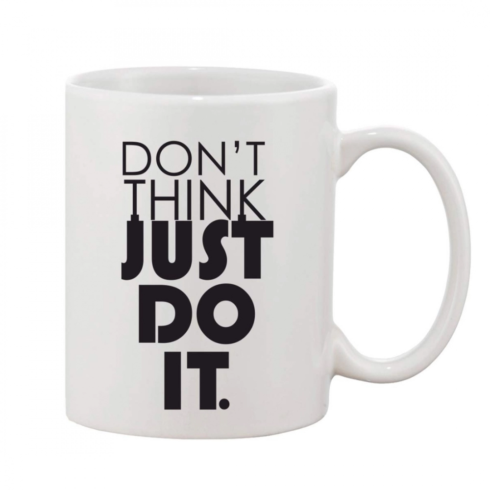 White 11oz Printed Ceramic Coffee Mug