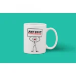 Generic Printed Ceramic Coffee Mug - 1 Pieces, White, 11oz - Image 2