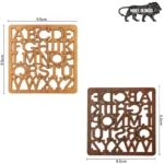 Wooden Coasters for Tea Coffee (Set of 4) - Image 2