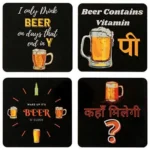 Wooden Coasters for Tea Coffee (Set of 4) - Image 3