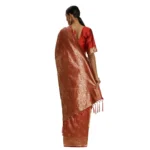 Generic Women's Banarasi Silk Saree (Red, 5-6mtrs) - Image 2
