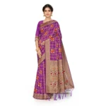 Purple Banarasi Silk Saree for Women