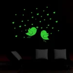 Generic Green Birds And Star Radium Wall Sticker - Image 4