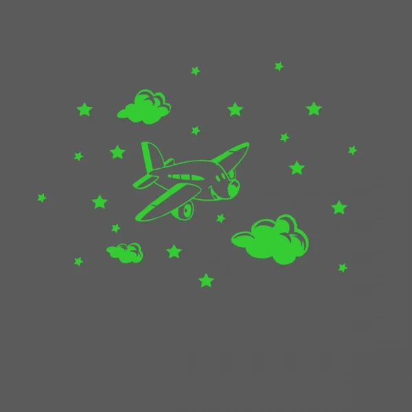 Generic Green Kids Room Decor Radium Wall Sticker