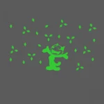 Generic Green Kids Room Decor Radium Wall Sticker