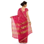 Generic Women's Kota Doria Cotton Saree With Blouse (Rani,6-3 Mtrs) - Image 3