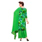 Generic Women's Glaze Cotton Unstitched Salwar Suit-Material With Dupatta (Green & Multi,2.3 Mtrs) - Image 2