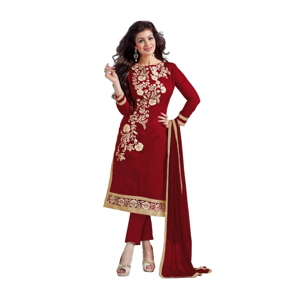 50992574062_d41aff9f78_o_d-1000x1000-1.webp Maroon Chanderi Unstitched Salwar Suit Material for Women
