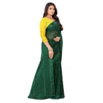 Generic Women's Georgette Silk Saree(Green ,5-6Mtrs) - Image 3