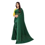 Generic Women's Georgette Silk Saree(Green ,5-6Mtrs) - Image 4