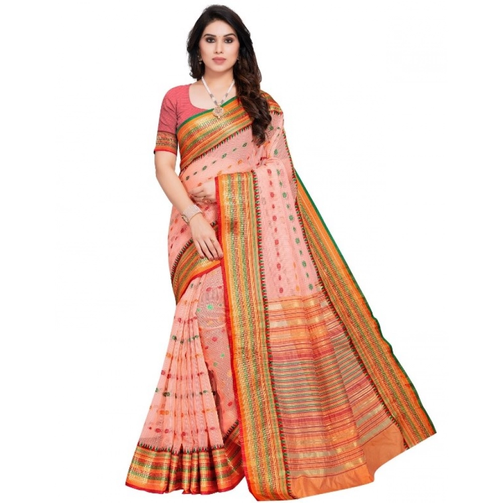 51341544385_ae1dc5c4b7_o_d-1000x1000-1.webp NariHaat Peach Kota Doria Cotton Saree