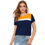 NariHaat Yellow Knit Tee for Women