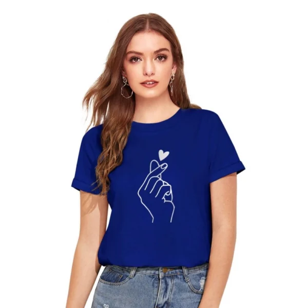 Royal Blue Cotton Women's T-Shirt