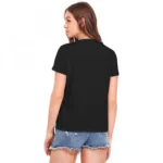 Generic Women's Cotton Western Wear T-Shirt (Black) - Image 2