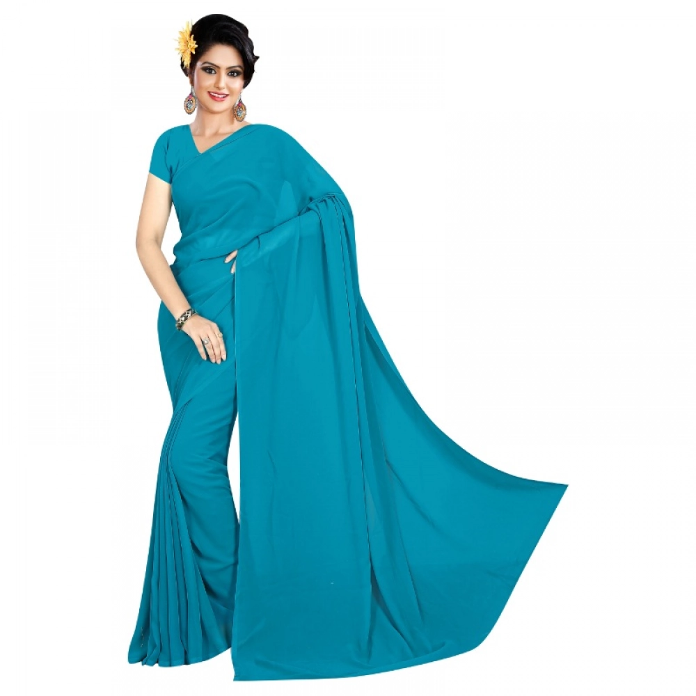 51403694171_d2e8a7ba05_o_d-1000x1000-1.webp Dark Firozi Georgette Plain Saree for Women