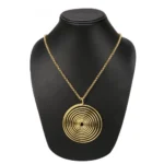 Women's Golden Fashion Necklace | High-Finished Designer Statement Jewelry - With Dupatta by Nari Haat, Indian ethnic...