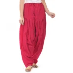 Rani Pink Cotton Patiala