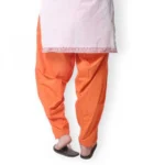 Orange Cotton Patiyala - Angle 2
