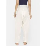 buy white cotton patiyala