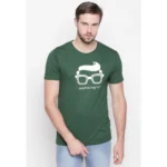 Generic Men's Cotton Slim Fit Half Sleeve T-Shirt (Material: Cotton, (Color:Green) - Image 7