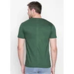 Generic Men's Cotton Slim Fit Half Sleeve T-Shirt (Material: Cotton, (Color:Green) - Image 3