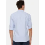 Generic Men's Cotton Slim Fit Casual Shirt (Material: Cotton, (Color:Blue) - Image 2