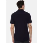 Generic Men's Cotton Slim Fit Casual Shirt (Material: Cotton, (Color:Navy blue) - Image 2